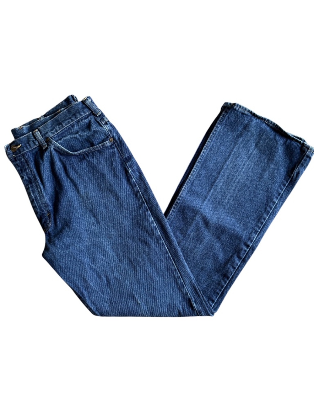 Vintage 80s Lee 201 Riders Jeans 38x34 Dark Wash Men's Jeans Made in USA